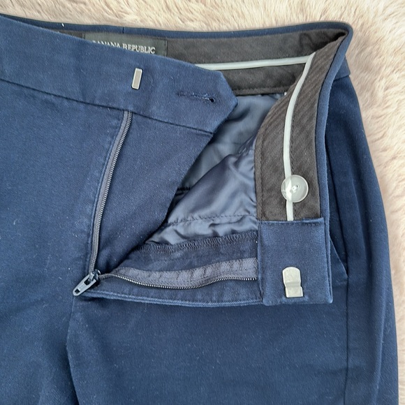 EUC Banana Republic Navy High-Rise Slim Ankle Pant - Picture 5 of 7